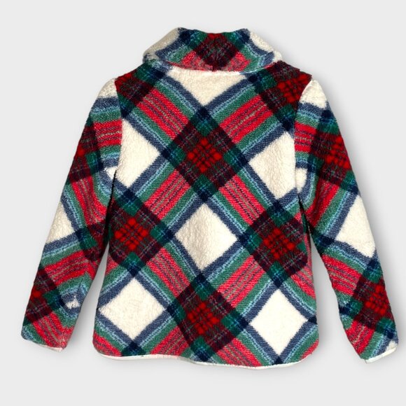 TALBOTS Ultra Plush Sherpa Fleece Zip Pullover Sweater Sz P (XS-S Petite) NEW - Picture 2 of 9